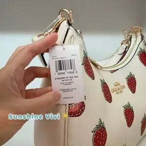 Coach | Bags | Nwt Coach Teri Hobo Bag With Strawberry Print